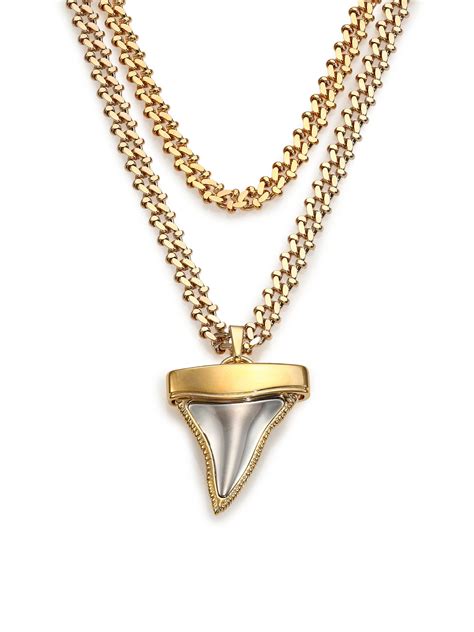 large givenchy shark tooth necklace|null .